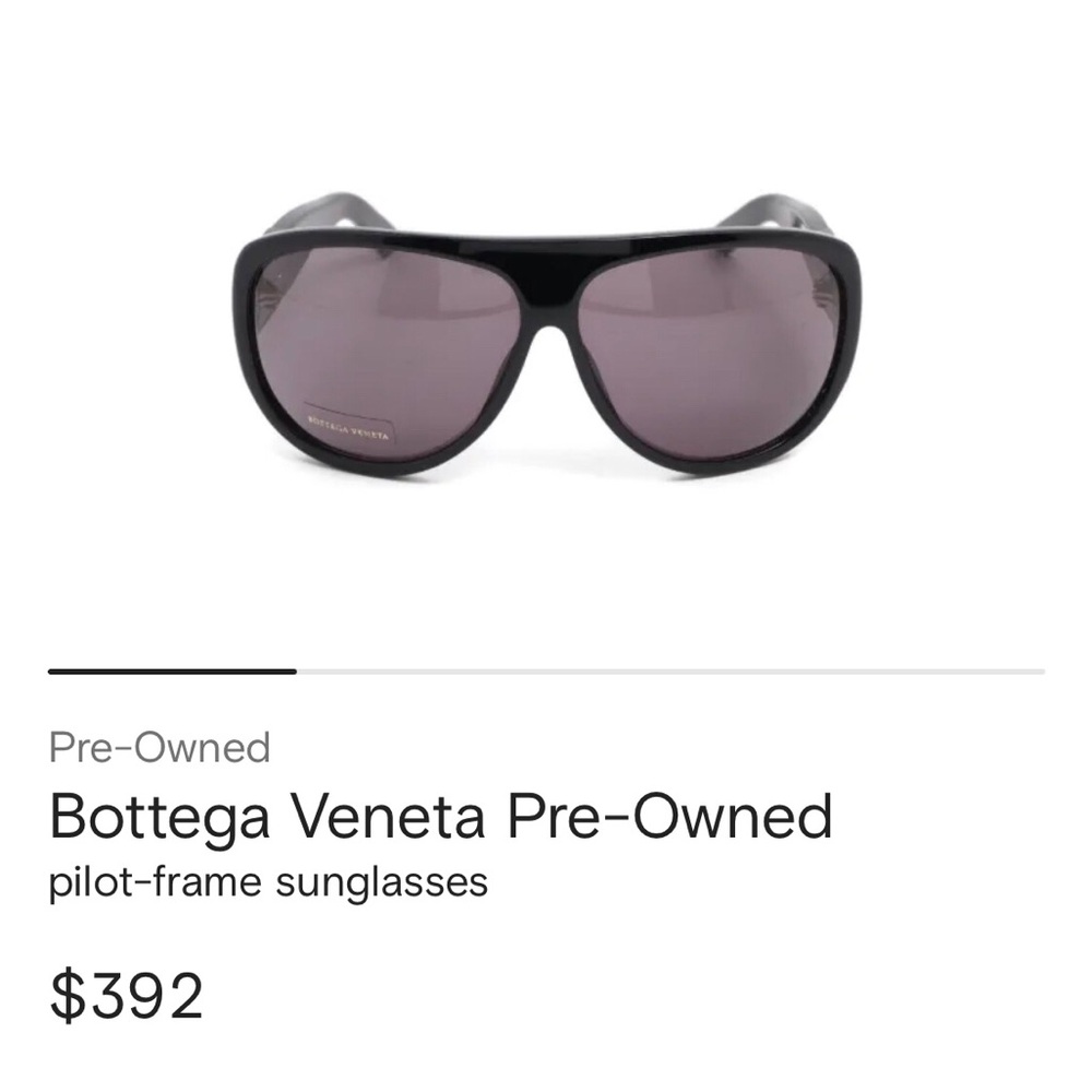 Bottega Veneta Sunglasses Leather & Silver Accents (Prada, Gucci, Balenciaga)